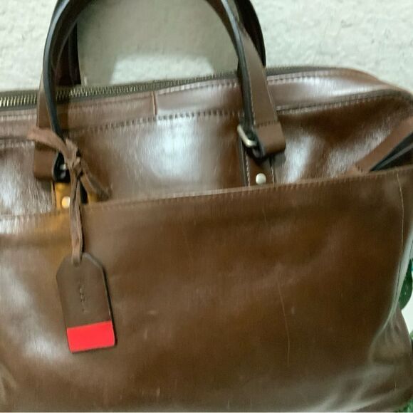 NWT Fossil Defender Eco Leather Brief Bag - Picture 9 of 16
